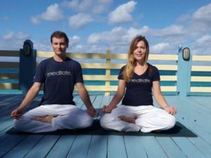 Yoga retreat organiszers Veronica and Arnaud
